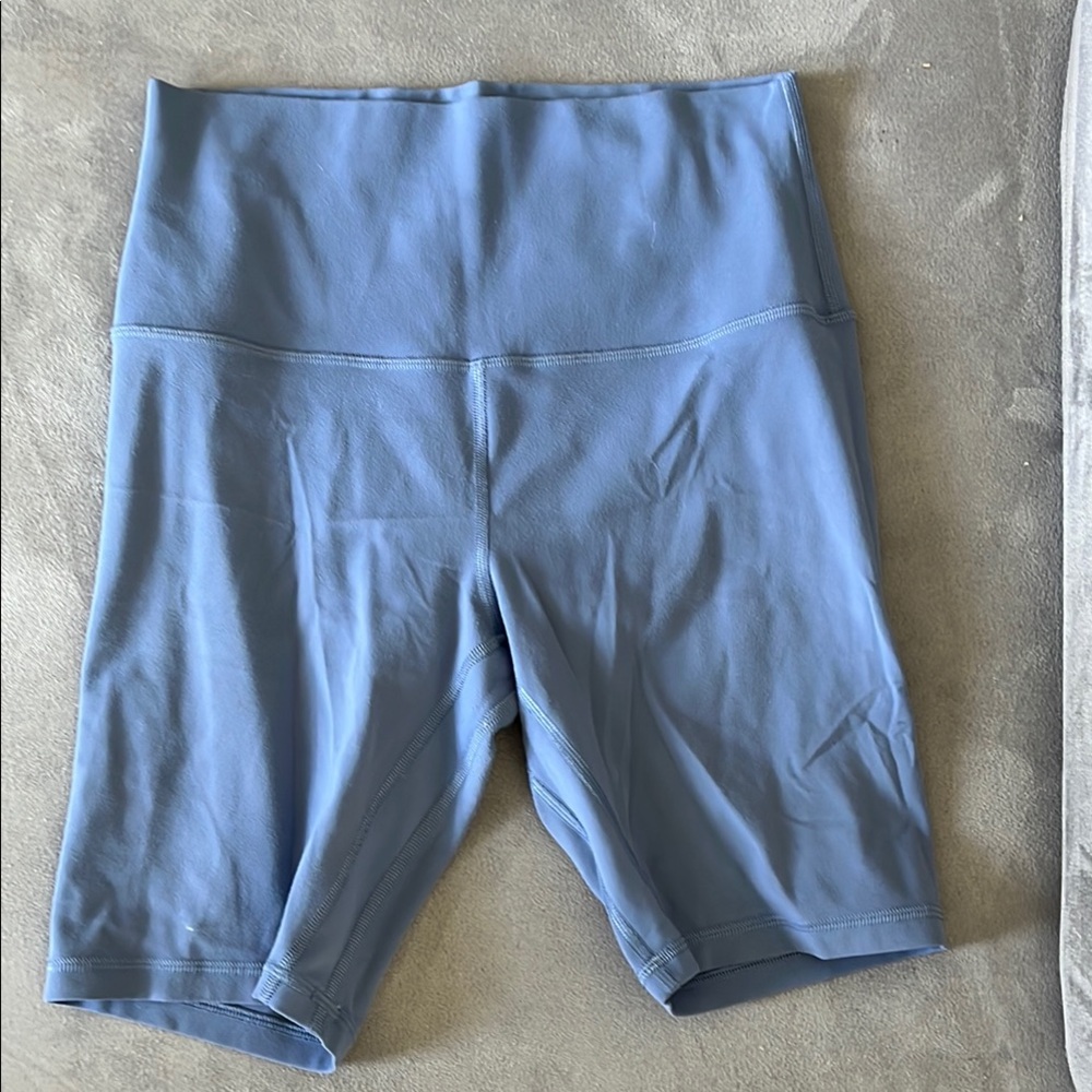 Women's Blue High-Waisted Shorts